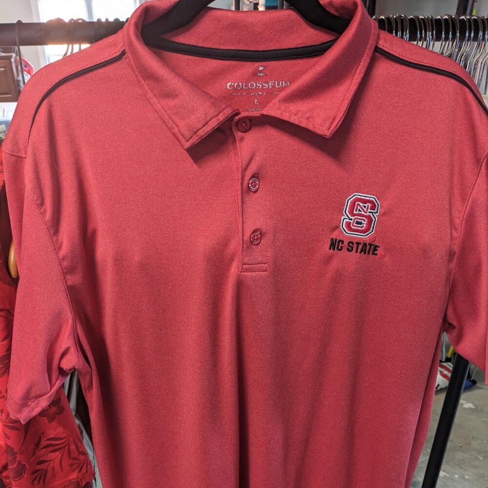 NCSU Logo Polo Golf Shirt (L)